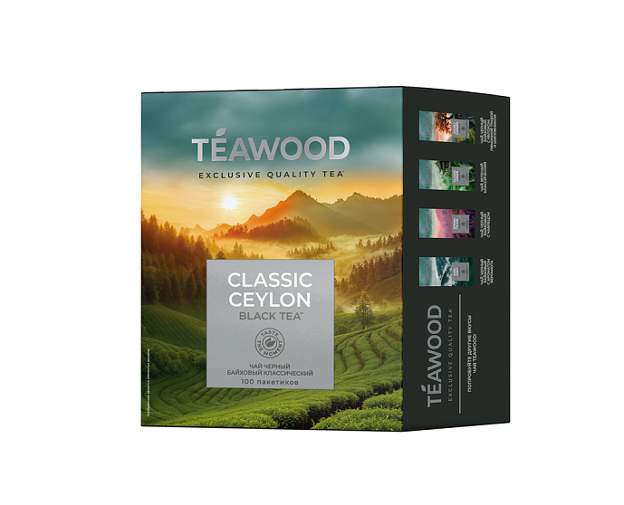TEAWOOD Classic Сeylon Чай черн 100пак 200г