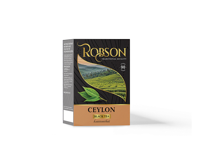 Чай черный ROBSON/РОБСОН Цейлонский листовой 90Г