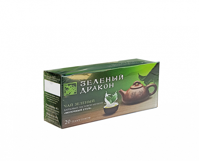 ЗЕЛЕНЫЙ ДРАКОН Чай зеленый молочный улун 20 пакетиков
