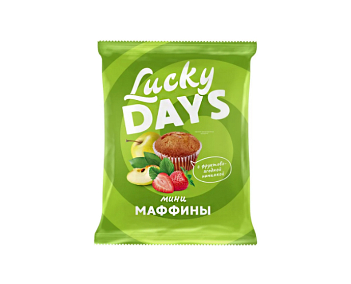 Мини-маффины с фруктово-ягодной начинкой LUCKY DAYS