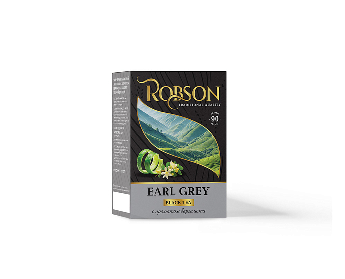 Чай черный листовой ROBSON/РОБСОН Earl Grey с ароматом бергамота