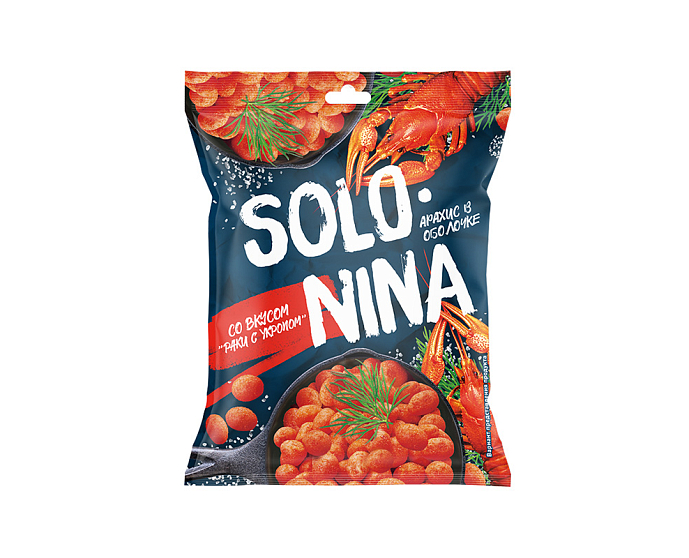 SOLONINA Арахис со вкусом раков с укропом 70г