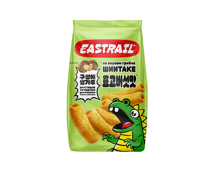 EASTRAIL Пшенично-рисовые трубочки со вкусом Грибов Шиитаке 70г
