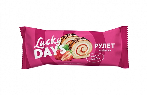 LUCKY DAYS Swiss rolls Strawberry