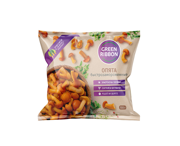 GREEN RIBBON Грибы Опята целые 300г