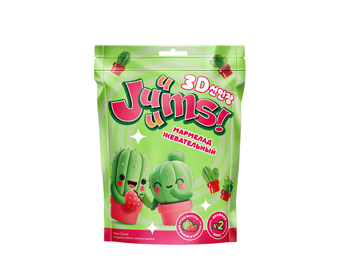 JUUUMS! Мармелад жев со вкусом кактуса и клубники 70г