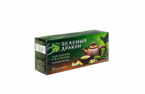 ЗЕЛЕНЫЙ ДРАКОН Чай зеленый с жасмином 20 пакетиков