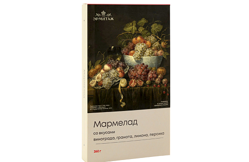 Мармелад желейный виноград, гранат, лимон, персик ЭРМИТАЖ 