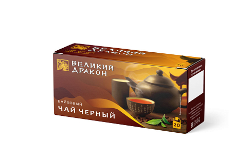 Чай черный байховый ВЕЛИКИЙ ДРАКОН 20 пакетиков