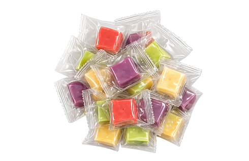 Конфеты желейные Микс вкусов виноград/яблоко/ арбуз/ананас(в)