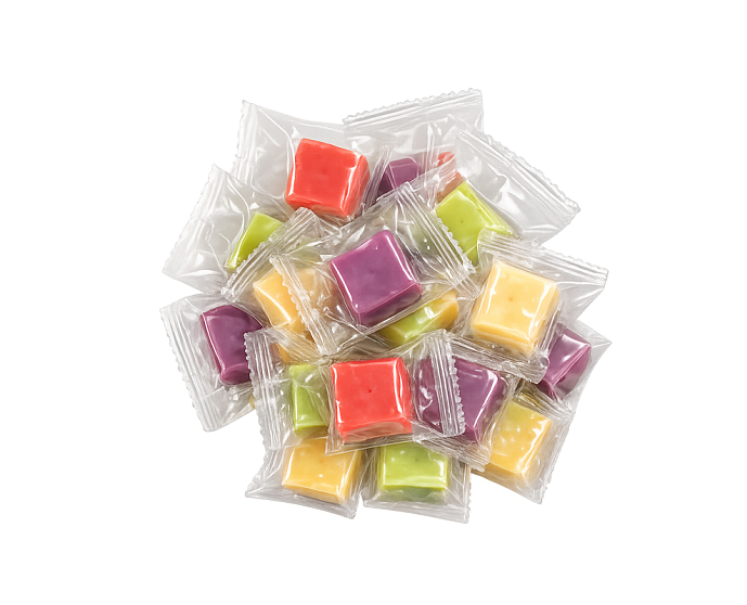 Конфеты желейные Микс вкусов виноград/яблоко/ арбуз/ананас(в)