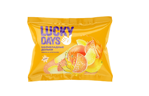 LUCKY DAYS Мармелад мини-дольки ассорти