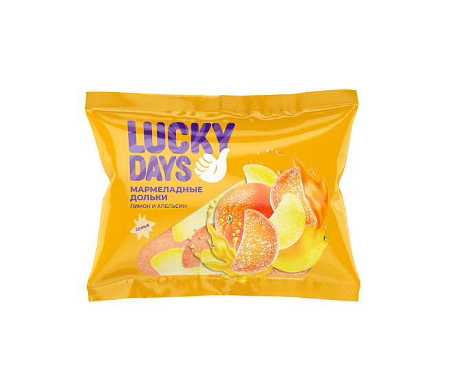 LUCKY DAYS Мармелад мини-дольки ассорти