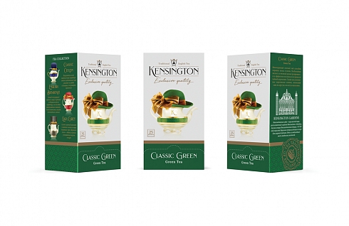 KENSINGTON Чай зеленый Classic Green 25 пакетиков