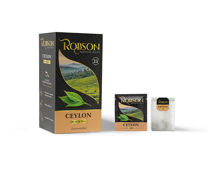 Чай черный ROBSON/РОБСОН Цейлонский (25 пакетиков)