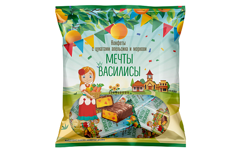 "Мечты Василисы" Конфеты с цукатами апельсина и моркови