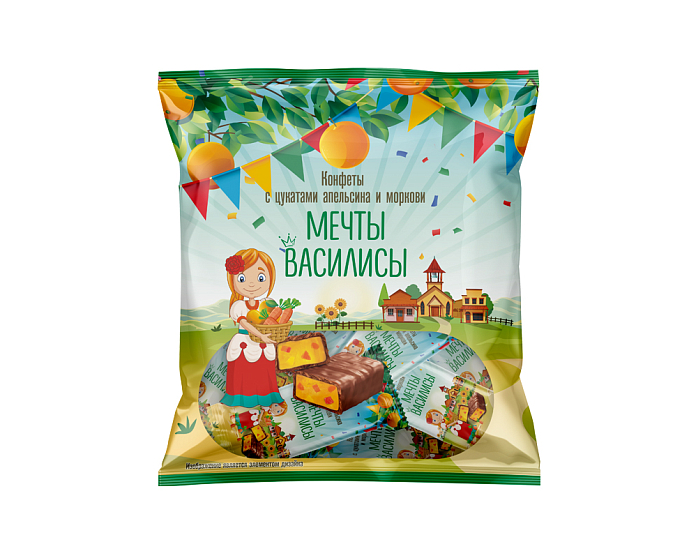 "Мечты Василисы" Конфеты с цукатами апельсина и моркови