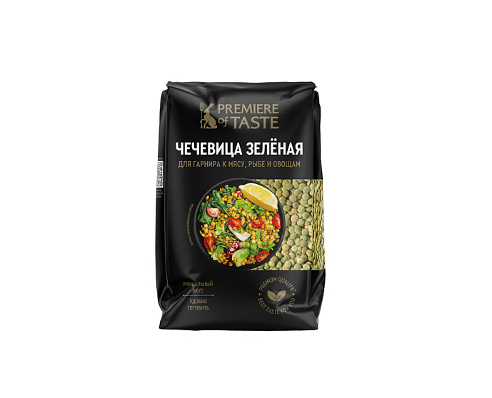 PREMIERE OF TASTE Чечевица Зеленая целая 450г