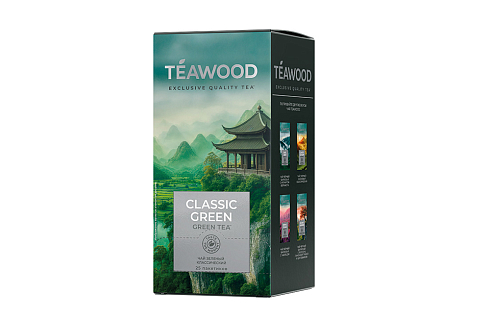 TEAWOOD Classic Green Чай зеленый 25пак 50г