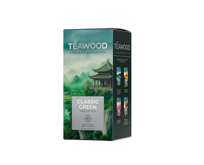 TEAWOOD Classic Green Чай зеленый 25пак 50г