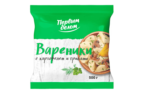 Вареники с картофелем и грибами "Первым делом" 